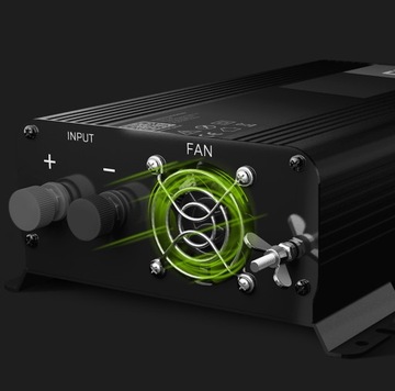Przetwornica samochodowa PRO GreenCell inwerter 12V 500W 1000W Sinus USB