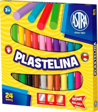Школьные цвета PLASTELINE для детей 24 цвета