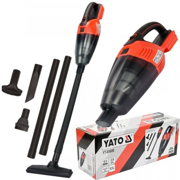 АККУМУЛЯТОРНЫЙ ПЫЛЕСОС YATO 18В С ФИЛЬТРОМ + НАСАДКИ YT-85680