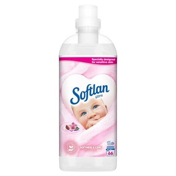 SOFTLAN NIEMIECKI PŁYN DO PŁUKANIA TKANIN KONCENTRAT 1L WEICH & MILD