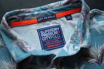 SUPERDRY__CITY FIT POLO__MODNA KOSZULKA HAWAII_XXL