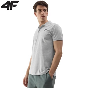 Koszulka Polo Męska 4F M129 Bawełniana Polówka T-shirt Limitowana S