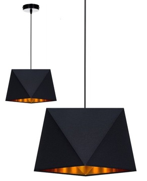 LAMPA WISZĄCA SUFITOWA ŻYRANDOL ABAŻR DIAMENT GOLD