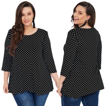 Tunika Damska Elegancka Duże Rozmiary Plus Size