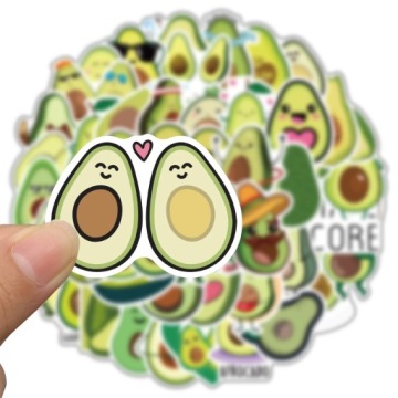 НАБОР НАКЛЕЙКОВ ДЛЯ ЧЕМОДАНА НОУТБУКА MIX AVOCADO 50 шт.