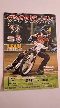 START GNIEZNO - UNIA TARNÓW 19-05-1996 - PROGRAM ŻUŻLOWY CZYSTY