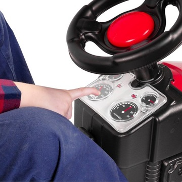 OGROMNY TRAKTOR NA PEDAŁY Z PRZYCZEPĄ 143cm PILSAN SOLIDNY DUŻY JEŹDZIK