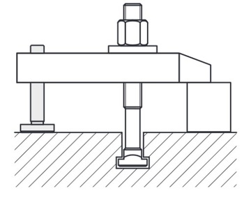Винтовая опора Зажим M10 50 мм