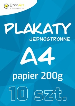 PLAKATY A4 200g - 10 szt.