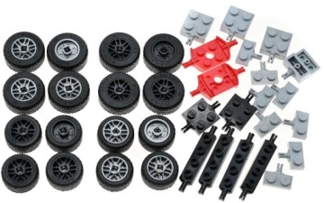 Колеса LEGO Шины Оси 52 элемента НОВЫЕ колеса Свободно