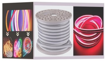 Taśma LED NEON Mono 12V na metry 5x12mm RÓŻOWY