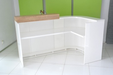 Стойка ресепшн R119, светодиодная подсветка, 150x100см