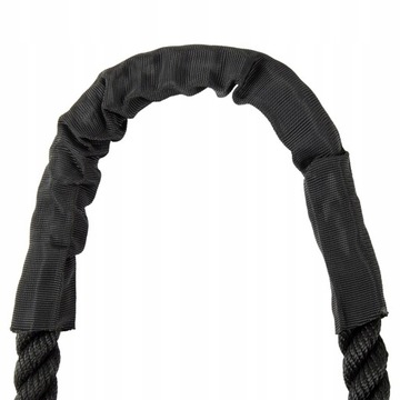 Скакалка 25мм Тяжелая скакалка черная 3м