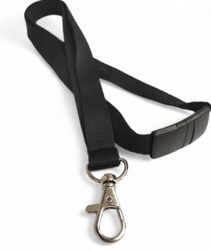 SMYCZE DO ID LANYARD czarna 15mm 100szt konferecyjna
