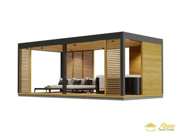 Беседка 31 СОВРЕМЕННАЯ С ПОДСВЕТКОЙ САДОВАЯ Беседка ПРОИЗВОДИТЕЛЬ - СКИДКА 16%