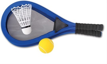 2X DUZE RAKIETKA RAKIETKI PALETKI TENIS BADMINTON PIŁKA + LOTKA