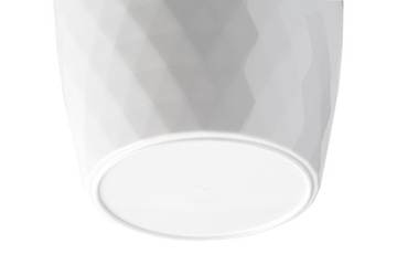 ПЛАСТИКОВЫЙ ЦВЕТОЧНЫЙ ГОРШОК НА ПОДСТАВКЕ КРЫШКА ДЛЯ ЦВЕТОЧНОГО ВАЗОНА 30см БЕЛЫЙ KADAX