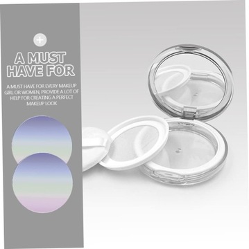 2 Пудреница, компактная пудреница с пуховкой, небольшой дорожный контейнер