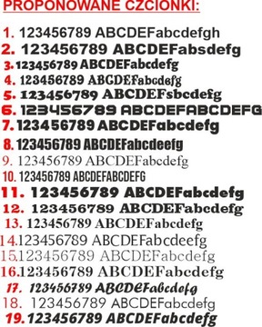 номер, цифра PLEXI BLACK 8 см