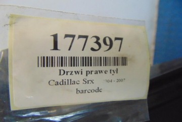 CADILLAC SRX DVEŘE PRAVÝ ZADNÍ