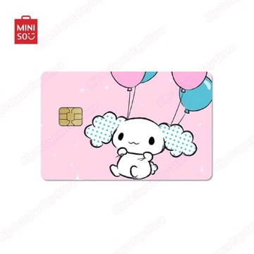 Нежная розовая наклейка для дебетовых кредитных карт Miniso Sanrio