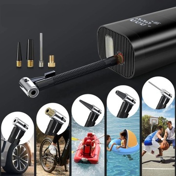 МИНИ-ШИННЫЙ НАСОС СО СВЕТОДИОДНОЙ ПОДСВЕТКОЙ ЭЛЕКТРИЧЕСКИЙ ВОЗДУШНЫЙ НАСОС ДЛЯ АВТОМОБИЛЯ