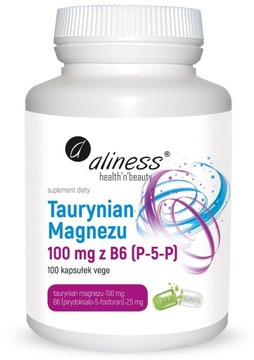 Taurynian magnezu 100mg +B6 NA SERCE Aliness