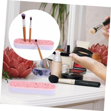 2 шт. стойка для хранения розовых инструментов для макияжа, стойка для мусора