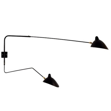 Lampa ścienna CRANE-2W czarna W8702 - Step Into