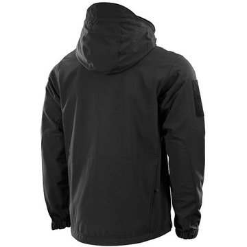 Kurtka z kapturem przejściowa wodoodporna M-Tac Softshell Czarna 3XL