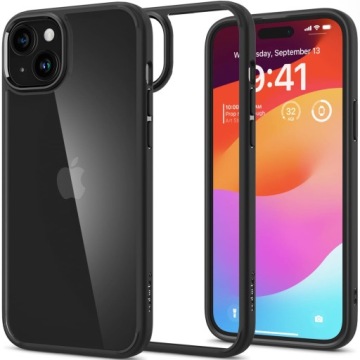 ЧЕХОЛ ДЛЯ IPHONE 15 SPIGEN ULTRA HYBRID МАТОВЫЙ ЧЕРНЫЙ