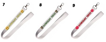 Smycz na klucze PERSONALIZOWANA Z NADRUKIEM wiele wzorów do wyboru