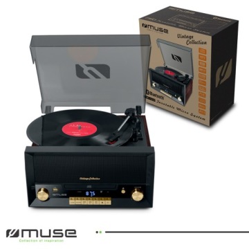 MUSE Проигрыватель FM СТЕРЕО СТЕРЕОКОНУСЫ USB BLUETOOTH CD MP3-ПЛЕЕР