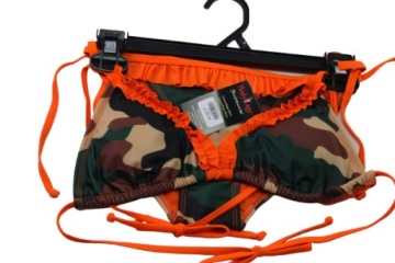 Body Rage Strój Kąpielowy moro bikini stanik plaża