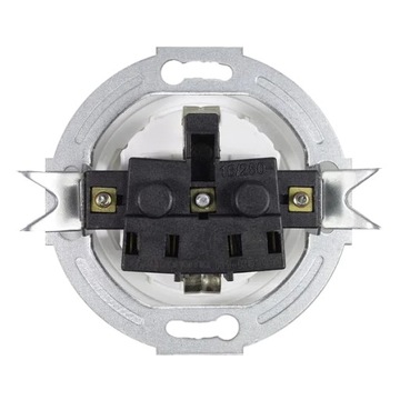 Три одиночные розетки в стиле ретро в белой рамке в стиле лофт.