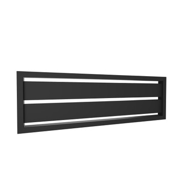 Grzejnik panelowy pokojowy czarny 30x160 TINIS