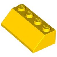 LEGO Klocek - slope45 skos 2x4 (3037) żółty 3szt