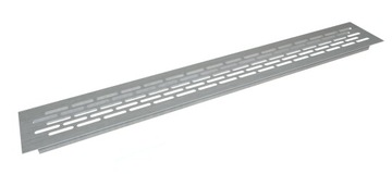 ALUMINIOWA KRATKA WENTYLACYJNA - INOX 60x484 mm