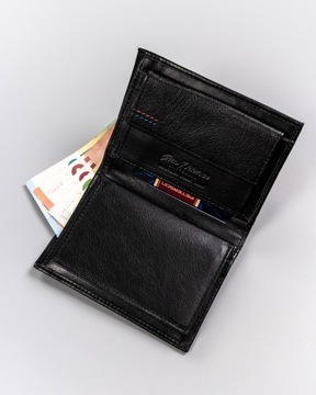 PETERSON portfel skórzany męski z RFID czarny duży