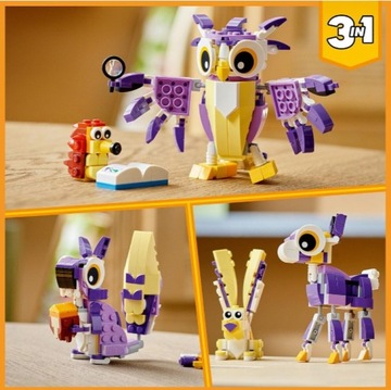 LEGO Animals UNICORN 31140 + СОВА Forest Creatures 31125 CREATOR 3 в 1