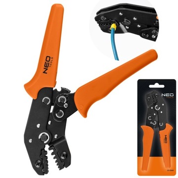NEO Tools ЩИПЦЫ ОБЖИМНЫЙ ИНСТРУМЕНТ ДЛЯ ОБЖИМА КЛЕММ 0,25-6 ММ2