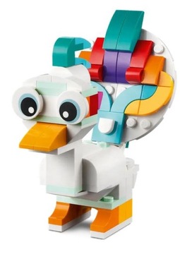 LEGO CREATOR 3in1 — ВОЛШЕБНЫЙ ЕДИНОРОГ — МОРСКОЙ КОНЬОК ПАВЛИНА — LEGO 31140