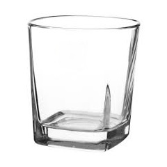 Szklanka kwadratowa do whisky drinków 250 ml niska