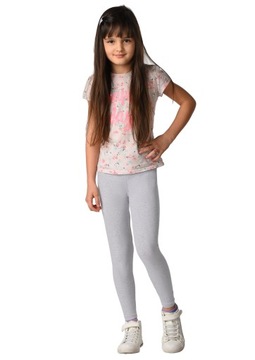 Legginsy dziecięce GETRY bawełniane SZARY D1 134