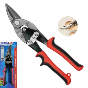 DEDRA NOŻYCE DO BLACHY LEWE CRV 250MM 12P002
