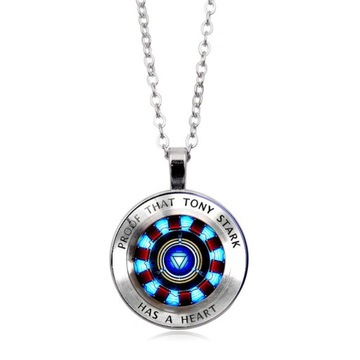 Łańcuch swetra Moda Iron Man Heart