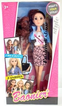 КУКЛА с ресницами ПОВИЖНЫЕ РУКИ стильная 30 см.