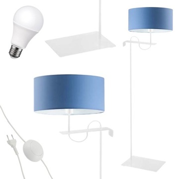 Lampa podłogowa stojąca nowoczesna abażur LED