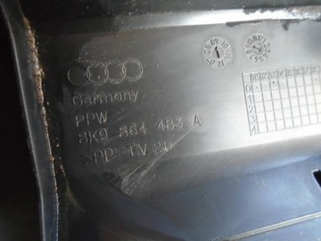 Osłona pasa bagażnika chrom 8K9864483A Audi A4 09-