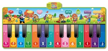 KOLOROWA MATA MUZYCZNA DO TAŃCZENIA PIANINKO